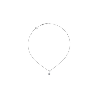 Chopard Solitaire ring in 18k ethical white gold with diamonds
