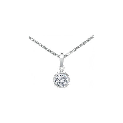 Chopard Solitaire ring in 18k ethical white gold with diamonds, view 2