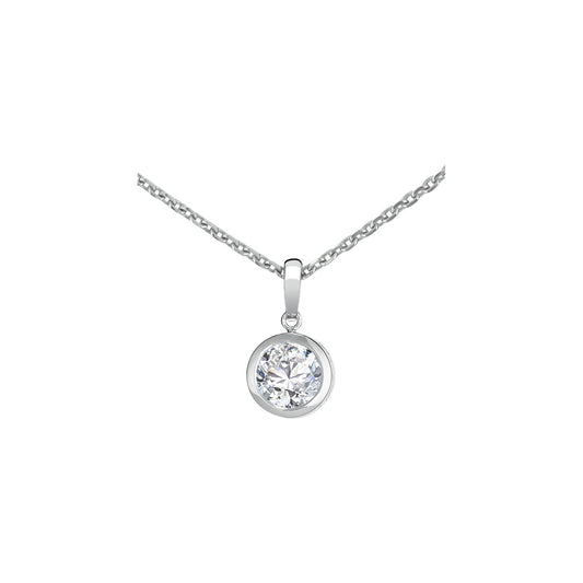 Chopard Solitaire ring in 18k ethical white gold with diamonds, view 2