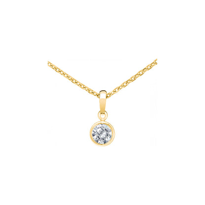 Chopard Solitaire ring in 18k ethical yellow gold with diamonds, view 2