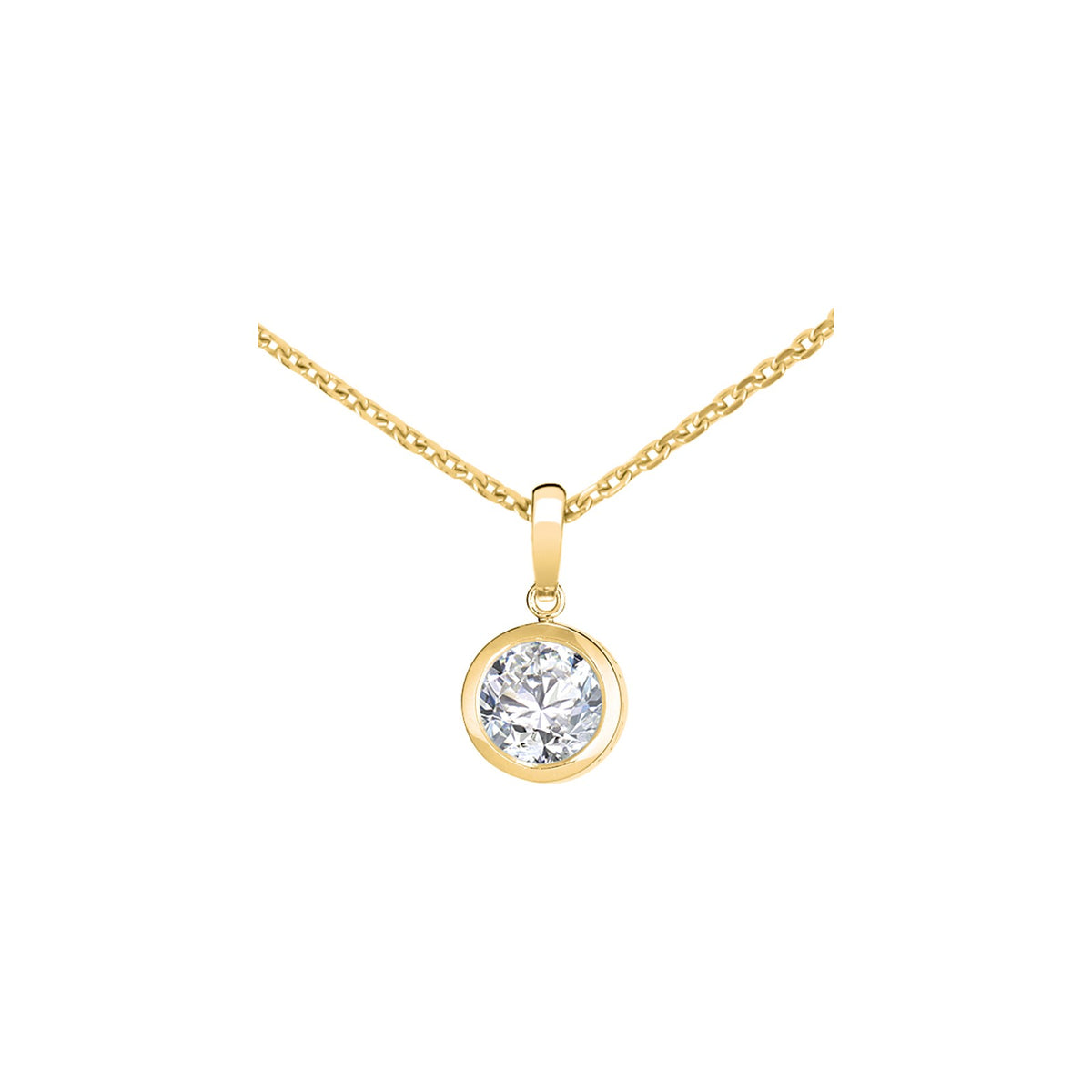 Chopard Solitaire ring in 18k ethical yellow gold with diamonds, view 2