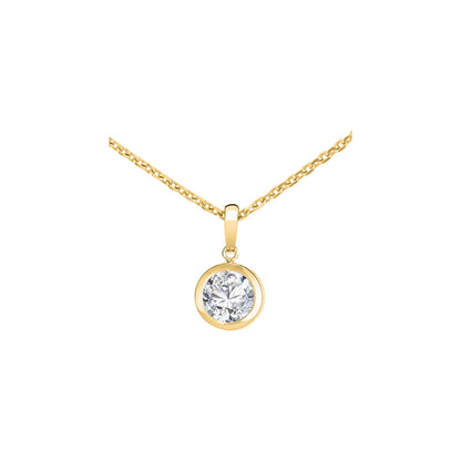 Chopard Solitaire ring in 18k ethical yellow gold with diamonds, view 2