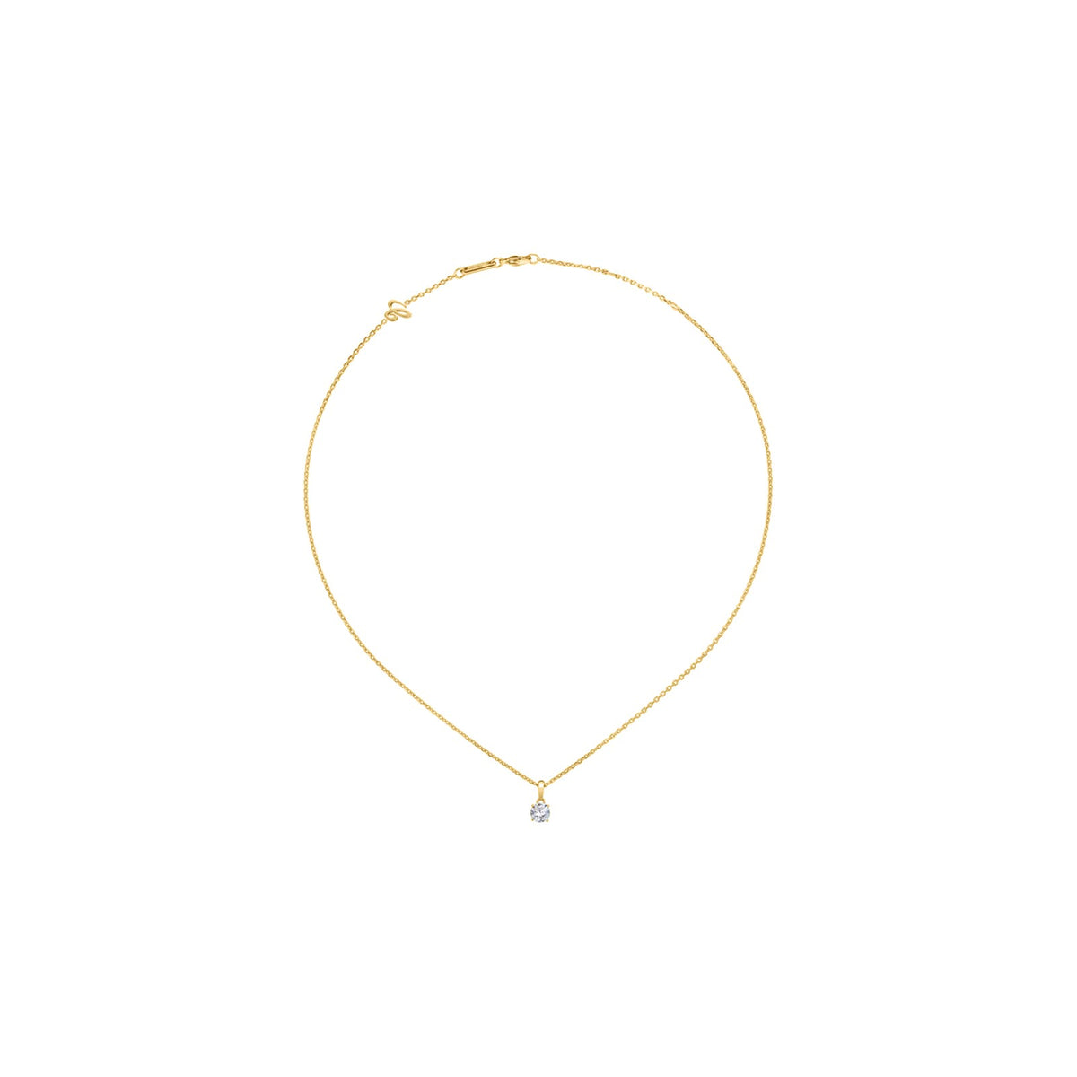 Chopard Solitaire ring in 18k ethical yellow gold with diamonds