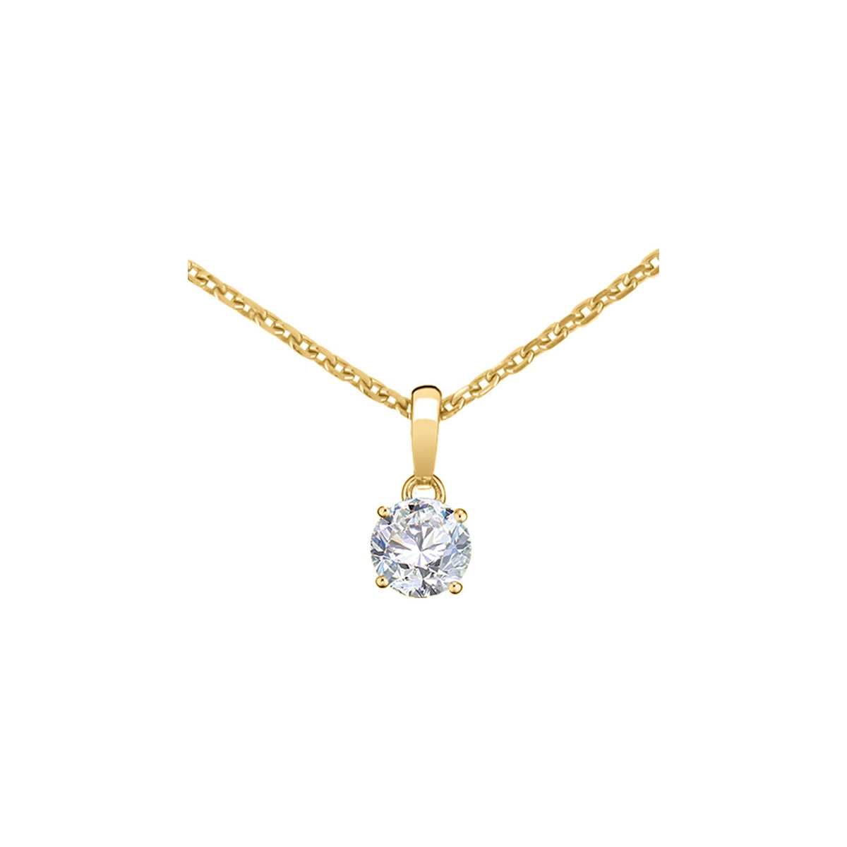 Chopard Solitaire ring in 18k ethical yellow gold with diamonds, view 2