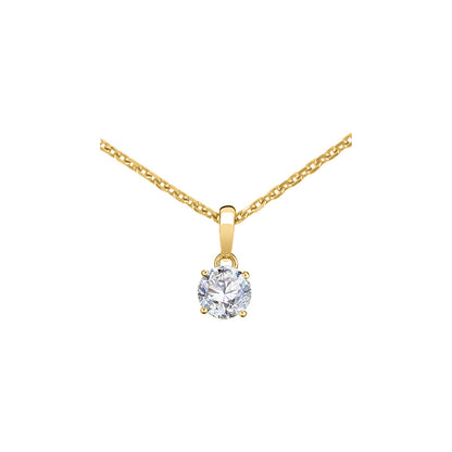 Chopard Solitaire ring in 18k ethical yellow gold with diamonds, view 2