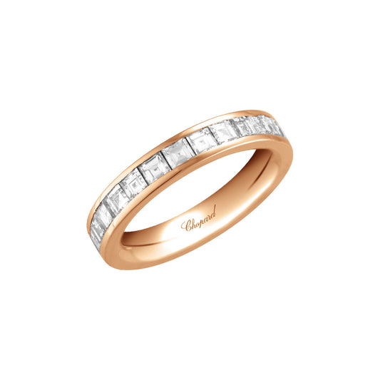 Chopard Timeless ring in 18k ethical rose gold with diamonds
