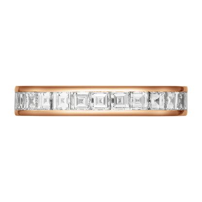 Chopard Timeless ring in 18k ethical rose gold with diamonds, view 2