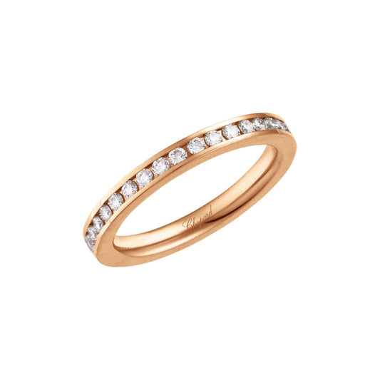 Chopard Timeless ring in 18k ethical rose gold with diamonds