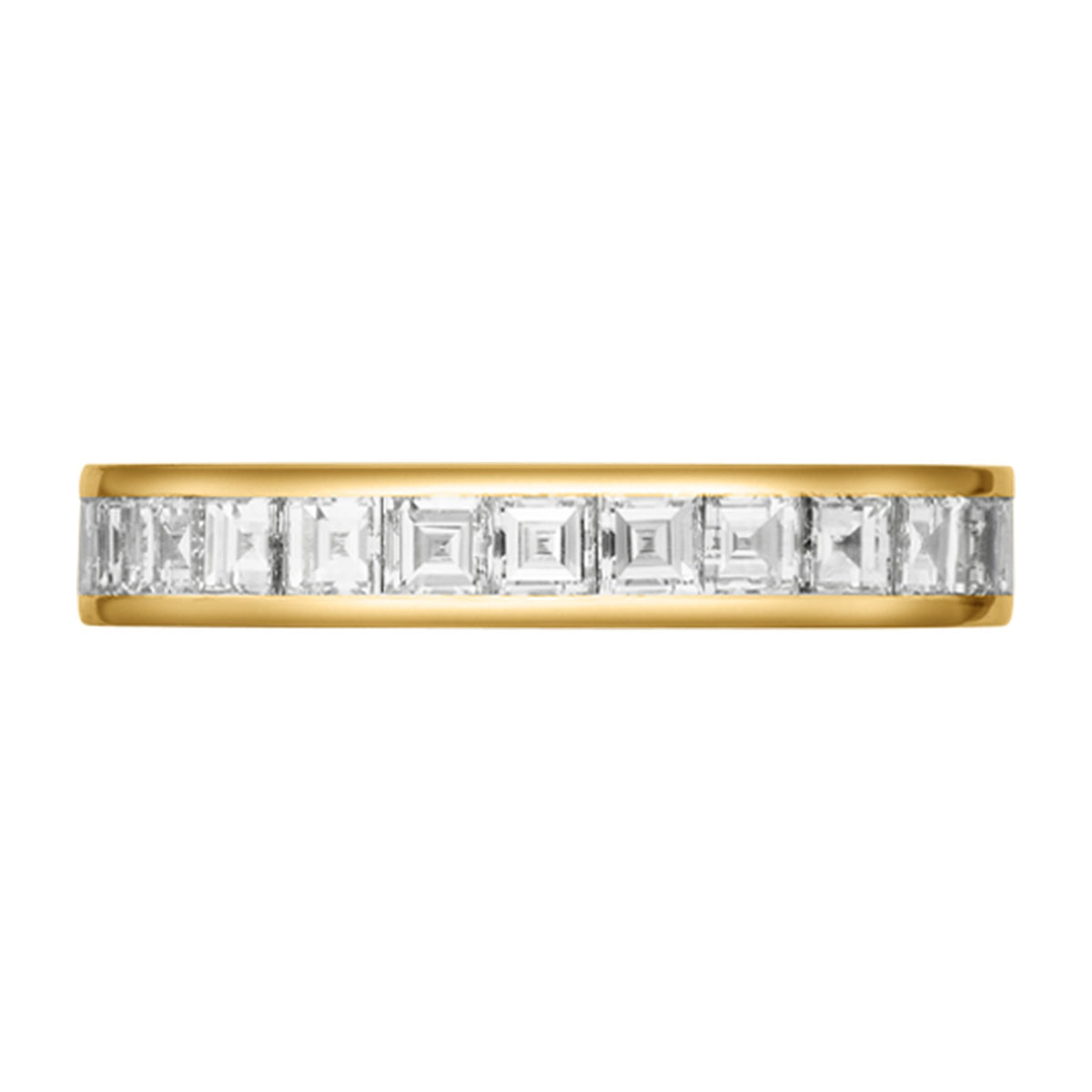 Chopard Timeless ring in 18k ethical yellow gold with diamonds, view 2
