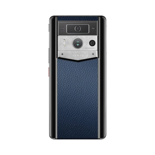 VERTU METAVERTU 2 MAX PHONE DEEP BLUE CALFSKIN, back view