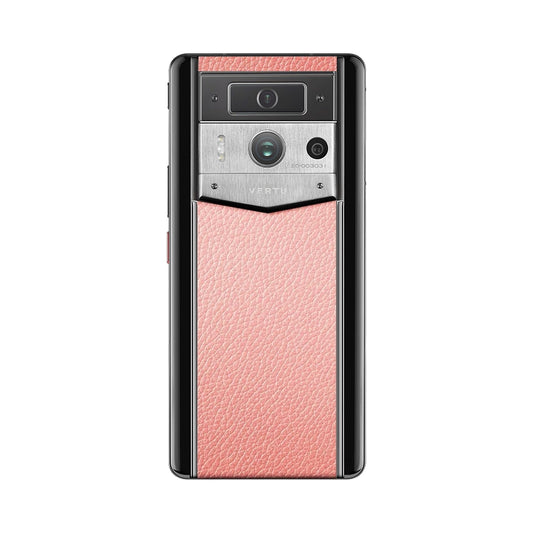 VERTU METAVERTU 2 MAX PHONE MILKSHAKE PINK CALFSKIN, back view