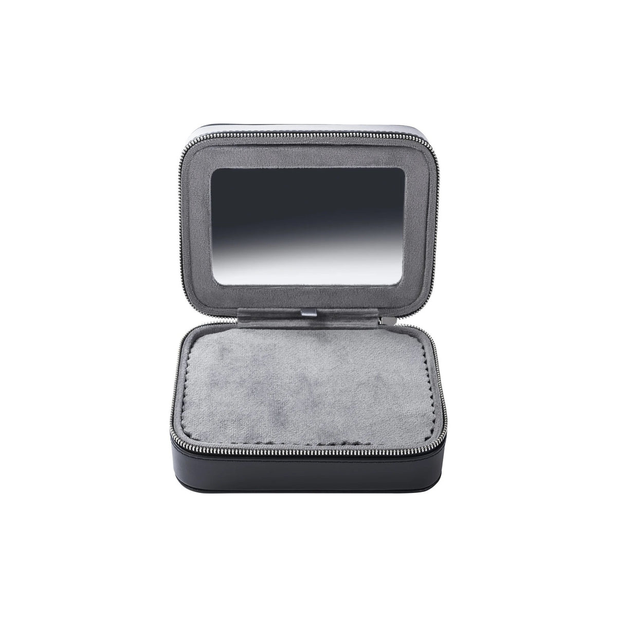 Buben & Zorweg Roma Jewellery Case, open, with the mirror in the lid