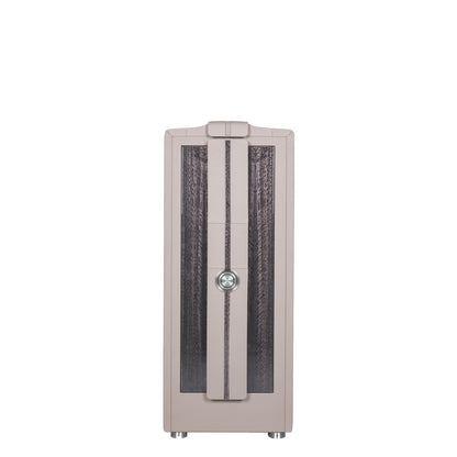 Buben & Zorweg Spectron XL Spectron safe with Eucalyptus Grey High-Gloss front and Gravel Grey Nappa leather, front view