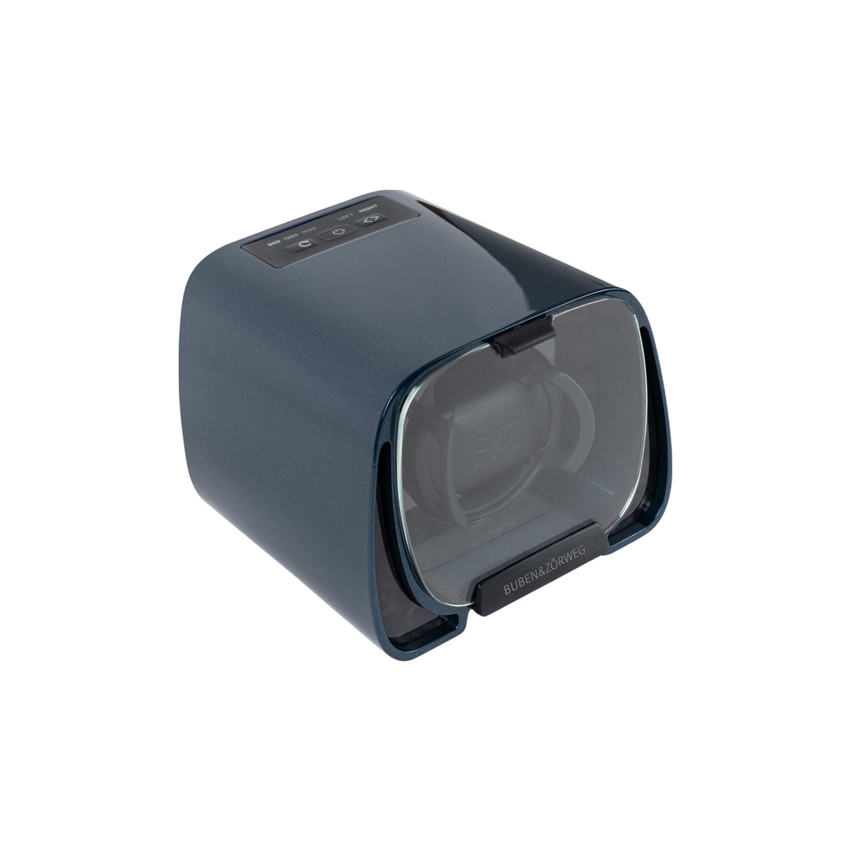 Buben & Zorweg Sphero Watch Winder, Cosmic Blue, three-quarter view
