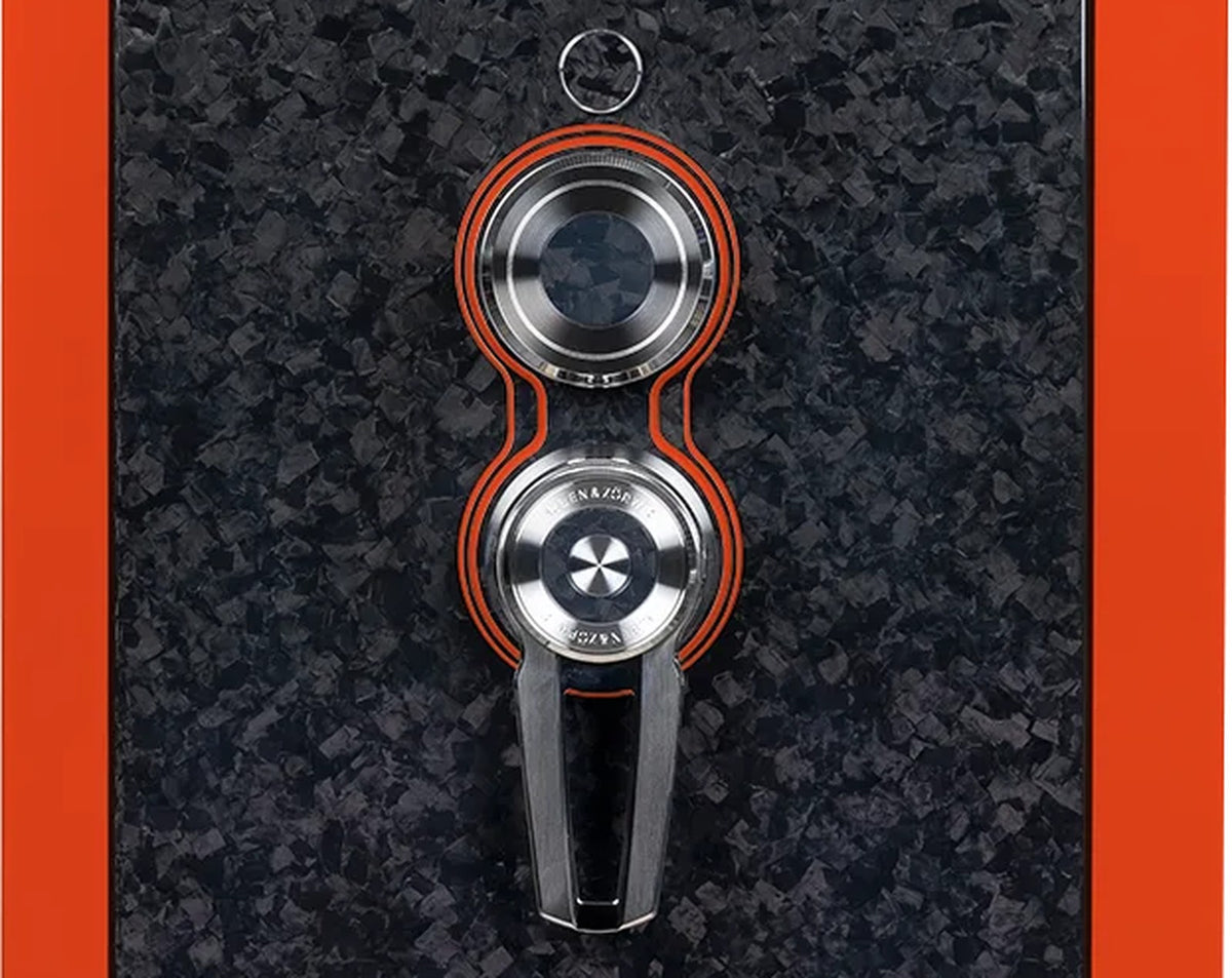 Buben & Zorweg Turbo S safe, Grid Orange, Forged Carbon Edition finish