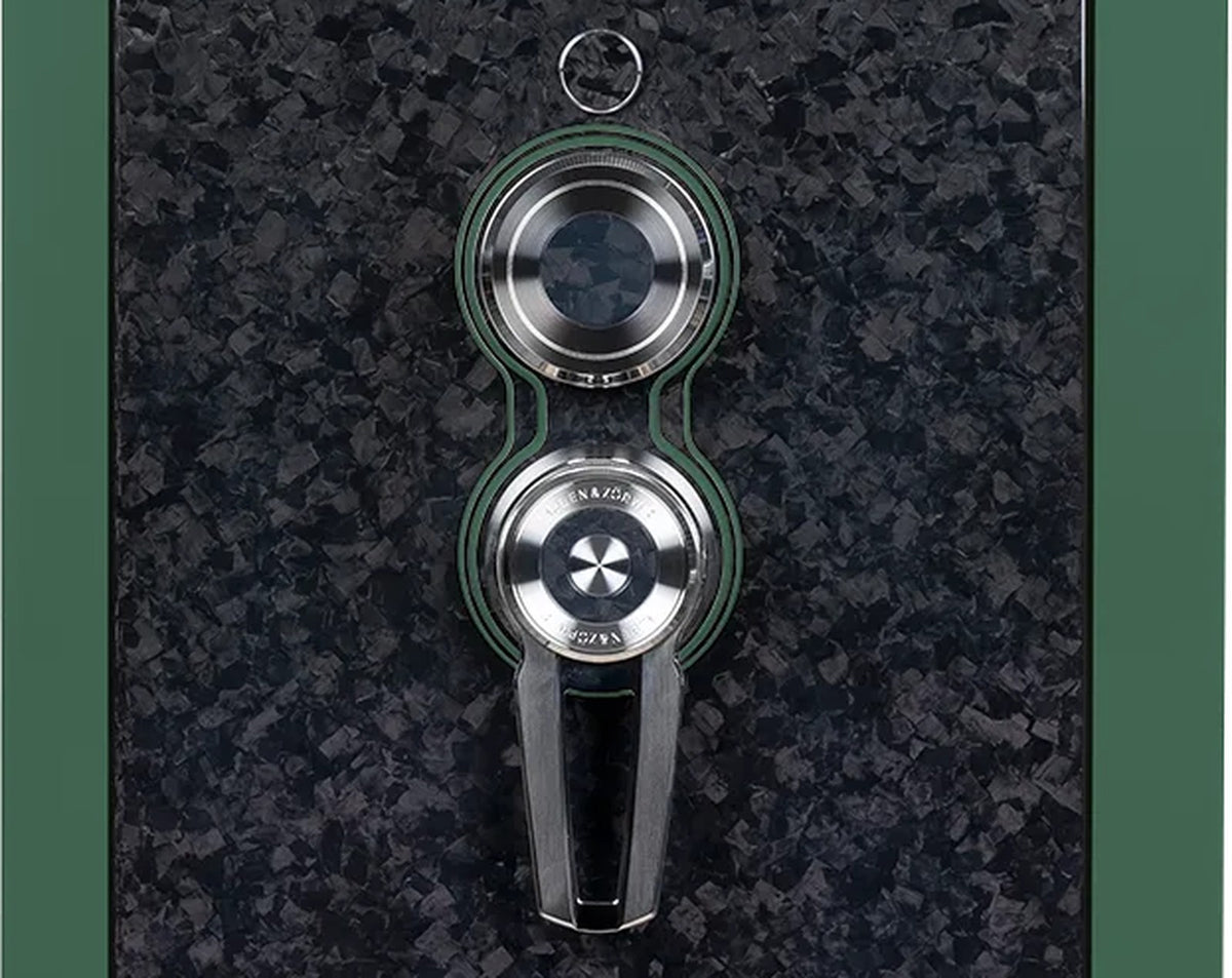 Buben & Zorweg Turbo S safe, Midnight Green, Forged Carbon Edition finish