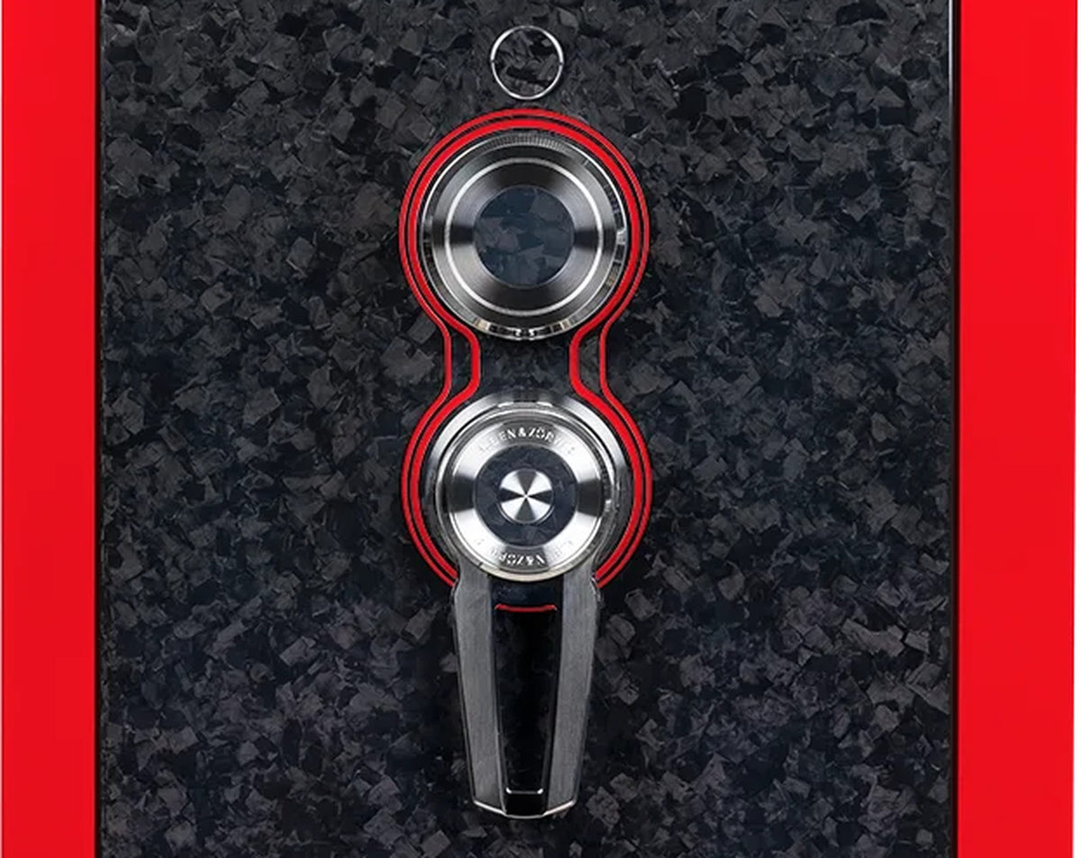 Buben & Zorweg Turbo S safe, Modena Red, Forged Carbon Edition finish