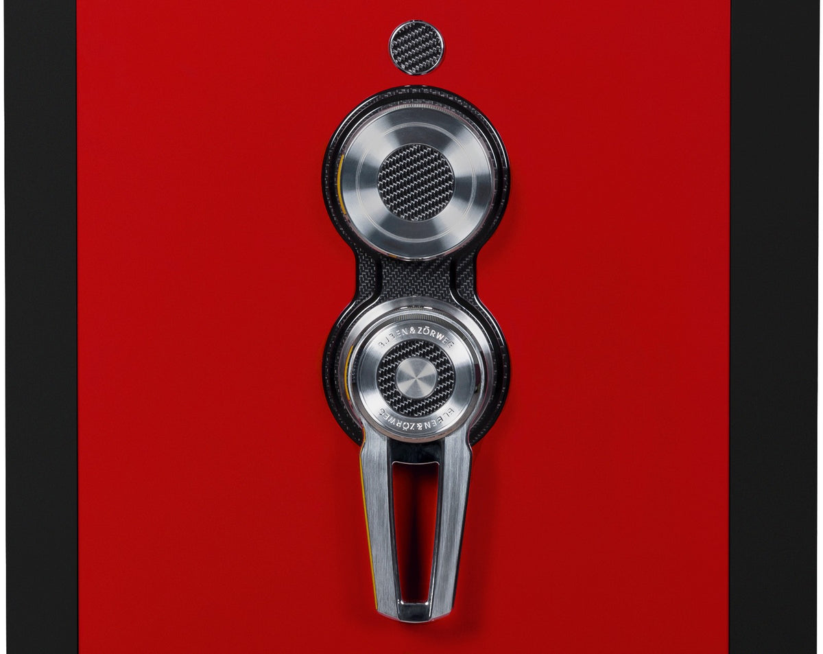 Buben & Zorweg Turbo S safe, Modena Red & Infinity Black, Two-tone Edition finish