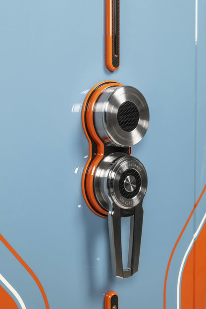 Buben & Zorweg Turbo XL Racing Edition safe, handle and lock detail