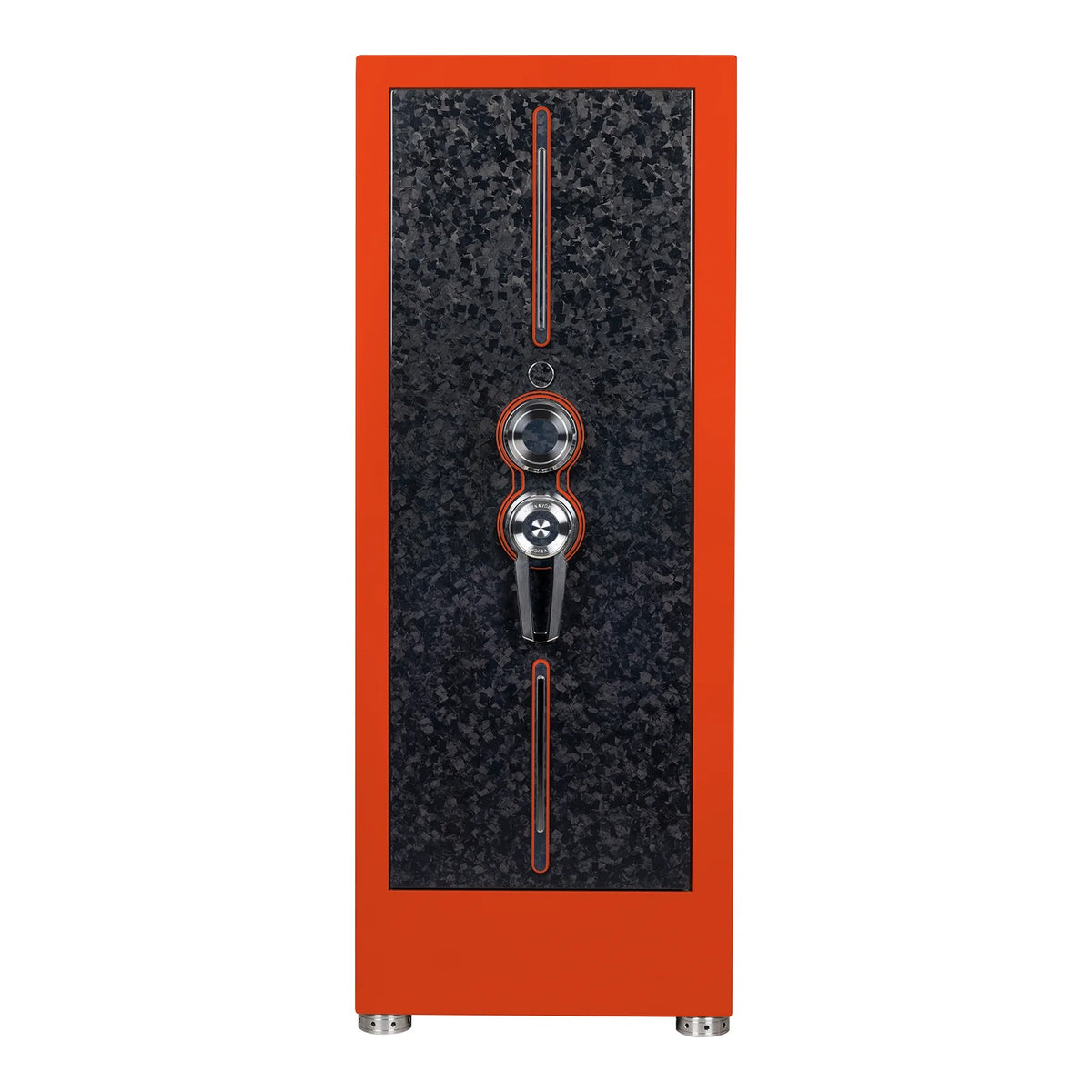 Buben & Zorweg Turbo XL safe, Grid Orange, Forged Carbon Edition finish