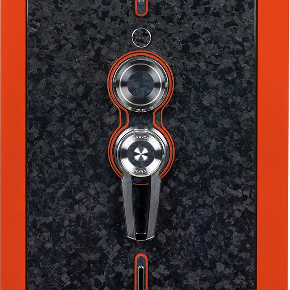 Buben & Zorweg Turbo XXL safe, Grid Orange, Forged Carbon Edition finish