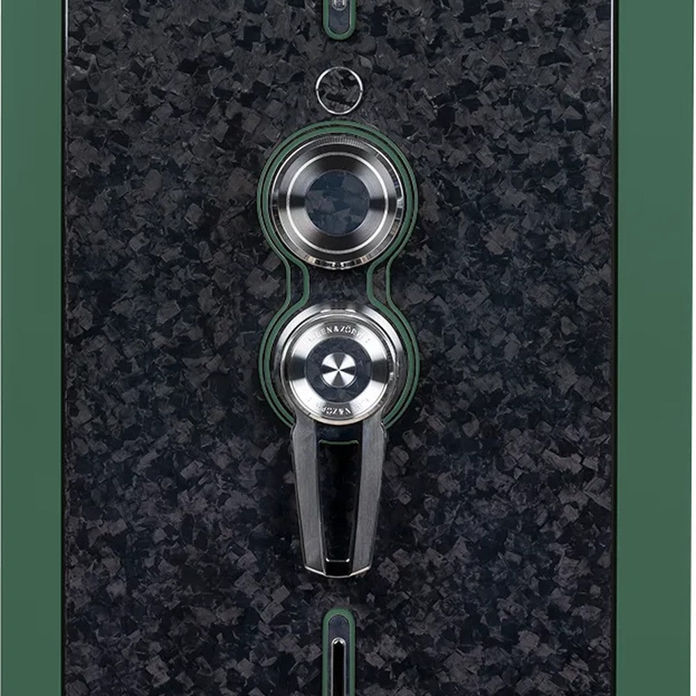 Buben & Zorweg Turbo XXL Plus safe, Midnight Green, Forged Carbon Edition finish
