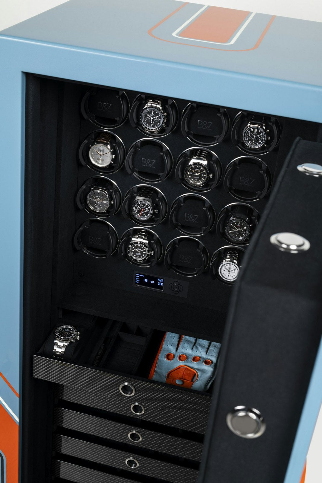 Buben & Zorweg Turbo XXL Racing Edition safe, racing stripe detail