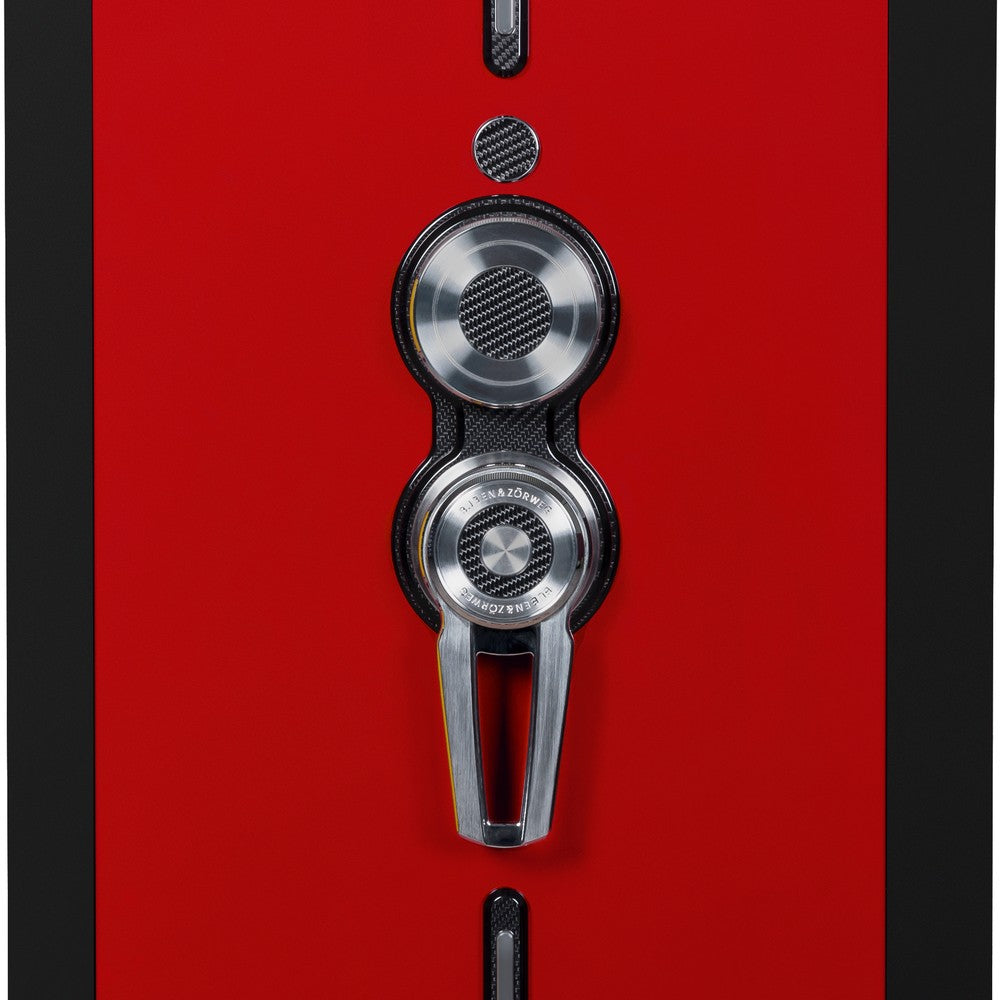 Buben & Zorweg Turbo XXL safe, Modena Red & Infinity Black, Two-tone Edition finish