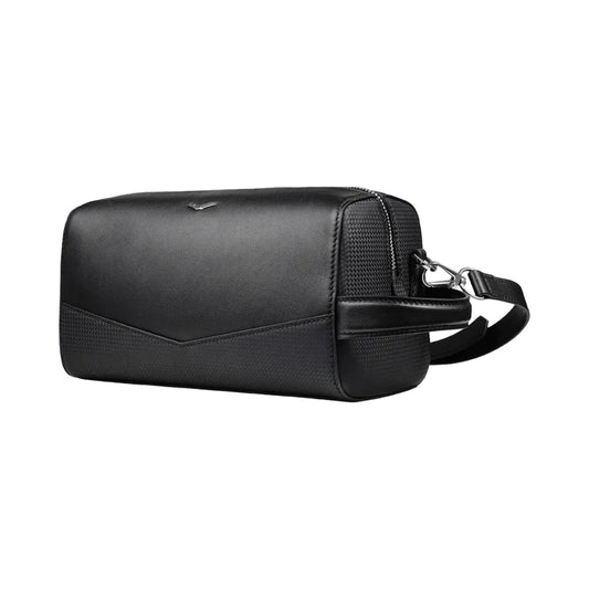 VERTU BLACK CROSSBODY LEATHER BAG, view 2