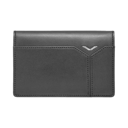 VERTU CARD WALLET BLACK CALF LEATHER, view 1