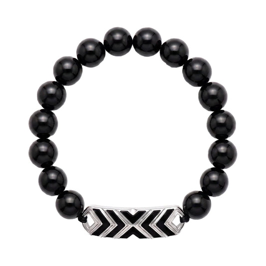 VERTU COR CHAIN OBSIDIAN SMART BEAD BRACELET, view 1