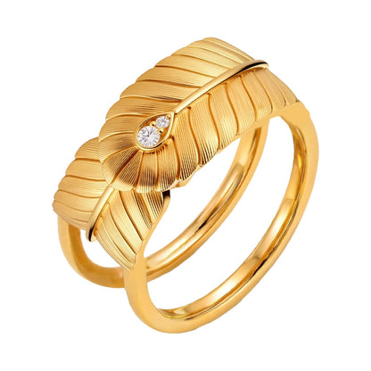 VERTU COR RING RESONANCE WHISPER 18K GOLD, view 2