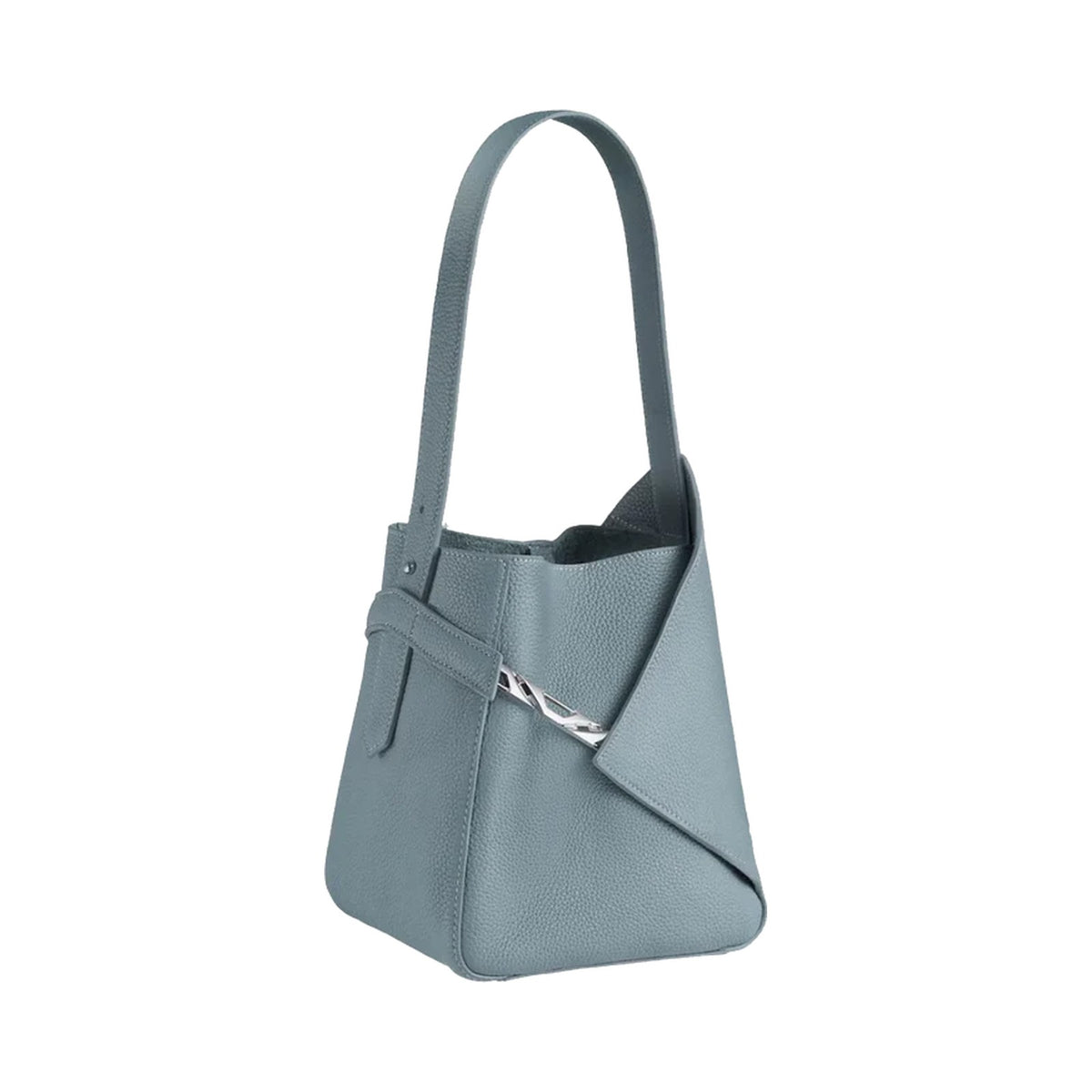 VERTU FOLDED V CATENA BUCKET BAG DAWN BLUE, view 1