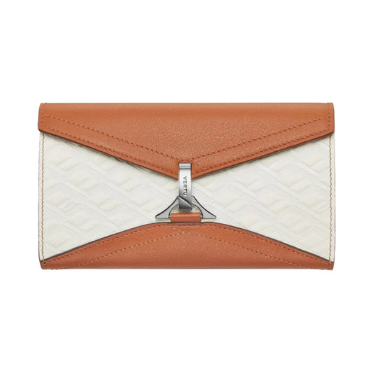 VERTU FOLDED V CATENA CROSSBODY CHAIN BAG CARAMEL BROWN, view 1