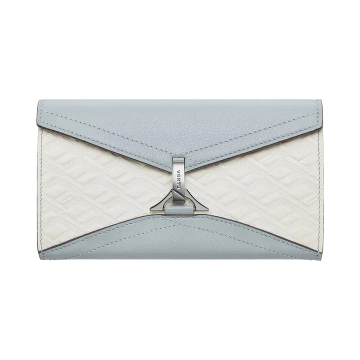 VERTU FOLDED V CATENA CROSSBODY CHAIN BAG GLACIER BLUE, view 1