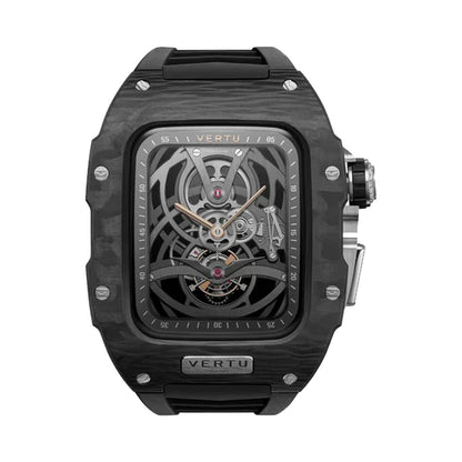 VERTU FUSION WATCH BLACK DIAMOND BLACK STRAP, view 2