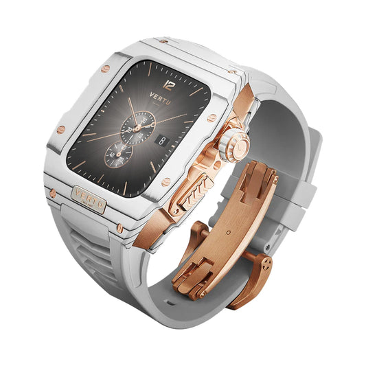 VERTU FUSION WATCH WHITE GOLD WHITE STRAP, view 1