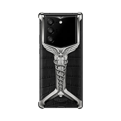 VERTU HERMES SCEPTRE ALPHAFOLD CASE TITANIUM SILVER, view 1