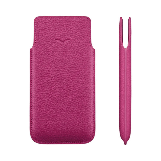 VERTU IVERTU AND METAVERTU CALF LEATHER SLIP CASE PINK, view 1
