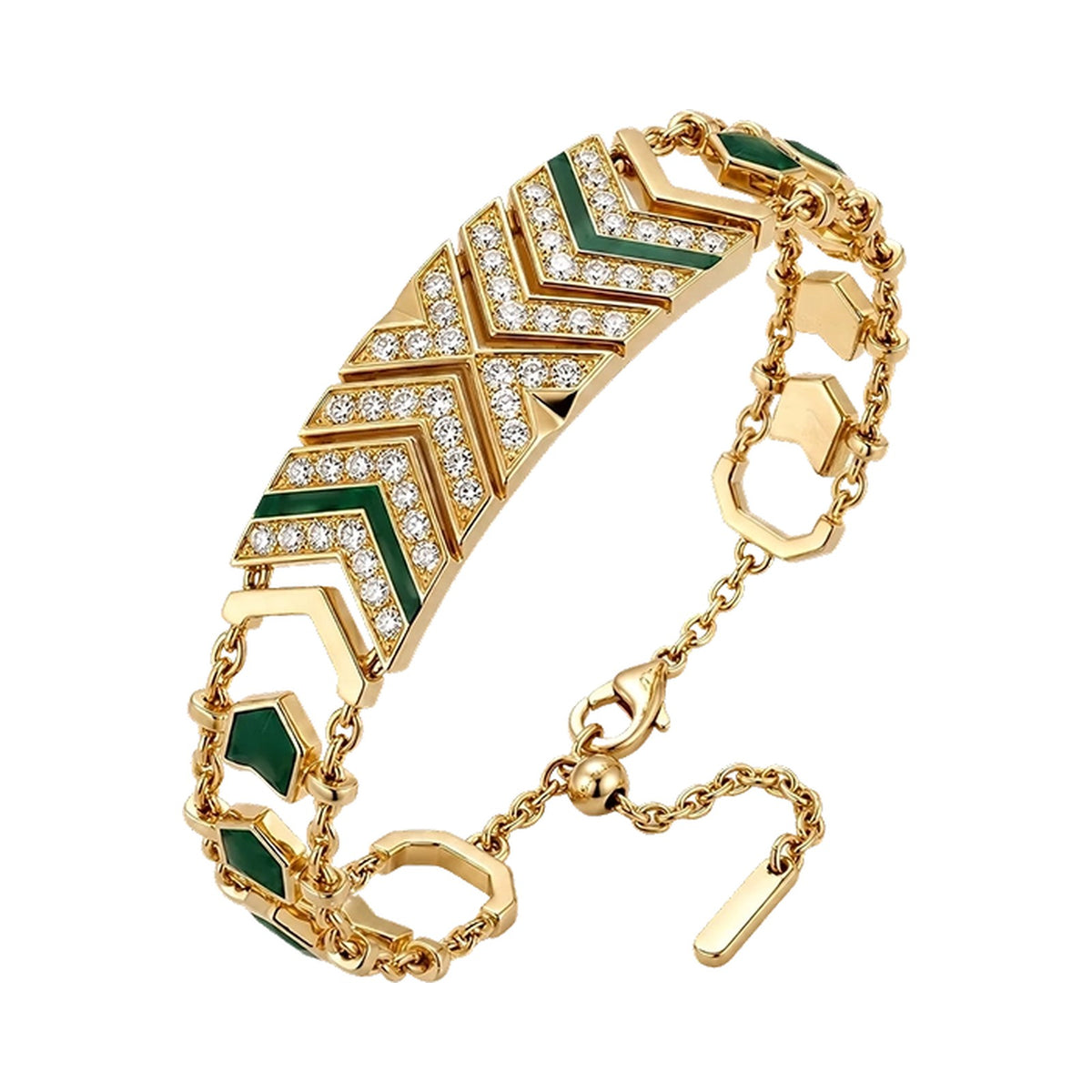 VERTU LUMINA AI BRACELET GREEN ZIRCON, view 1