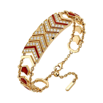 VERTU LUMINA AI BRACELET RED ZIRCON, view 1