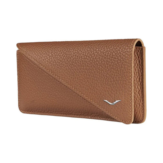VERTU METAVERTU CALF LEATHER PHONE WALLET CASE CARAMEL BROWN, view 2