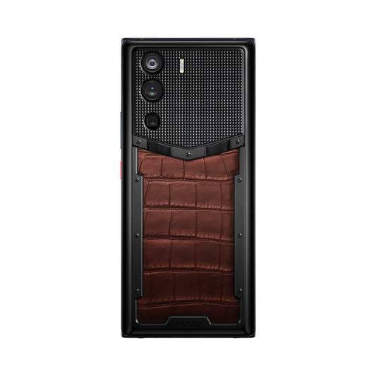 VERTU METAVERTU CURVE PHONE BROWN ALLIGATOR SKIN, view 1