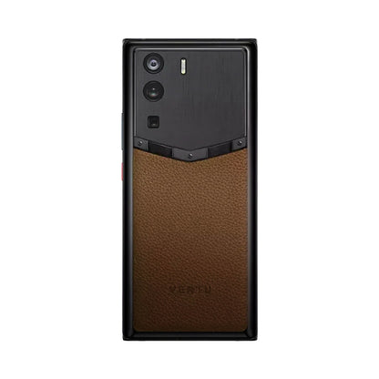 VERTU METAVERTU CURVE PHONE BROWN FRAMELESS CALFSKIN, view 1