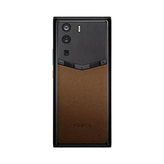 VERTU METAVERTU CURVE PHONE BROWN FRAMELESS CALFSKIN, view 1