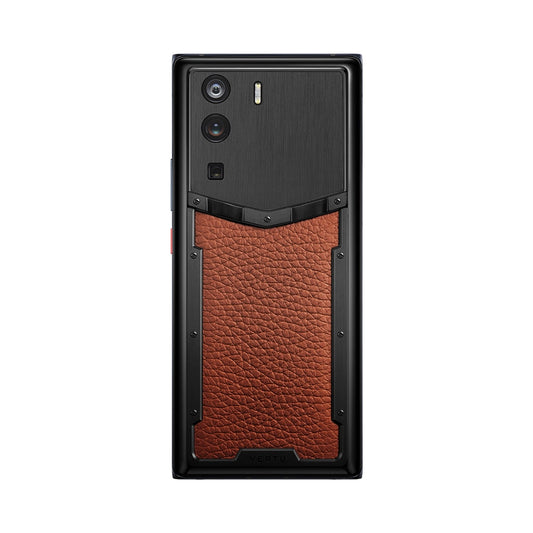 VERTU METAVERTU CURVE PHONE BROWN GRAINED CALFSKIN, view 1