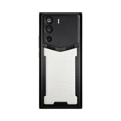 VERTU METAVERTU CURVE PHONE CREAMY WHITE ALLIGATOR SKIN, view 1
