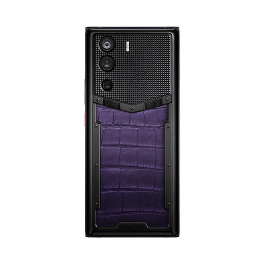 VERTU METAVERTU CURVE PHONE GRAPE PURPLE ALLIGATOR SKIN, view 1