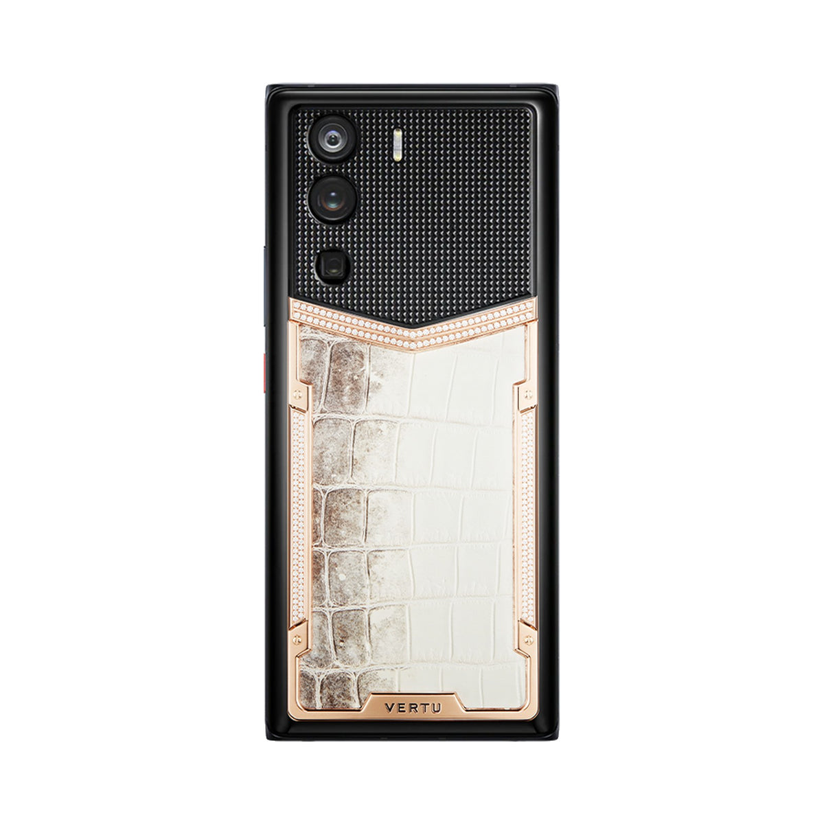 VERTU METAVERTU CURVE PHONE HIMALAYA ALLIGATOR SKIN 18K GOLD AND DIAMONDS, view 1