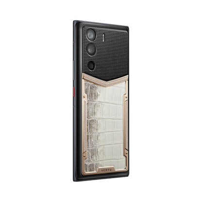 VERTU METAVERTU CURVE PHONE HIMALAYA ALLIGATOR SKIN 18K GOLD AND DIAMONDS, view 3